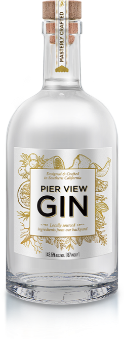 Bottle of Pier View Gin